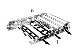 Perforated air duct for towers of grain driers