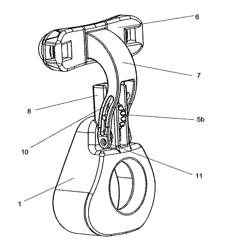 Respiratory device comprising a fastening system