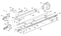 Surgical instrument with stamped double-flag jaws and actuation mechanism