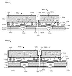 Forming a device having a curved piezoelectric membrane