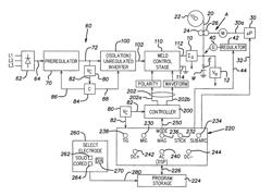 Selector device for electric arc welder