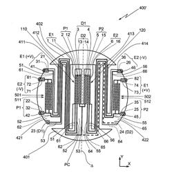 Electrodes and associated electronic circuits for a piezoelectric vibrating gyrometer