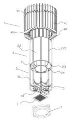 Replaceable LED street lamp module