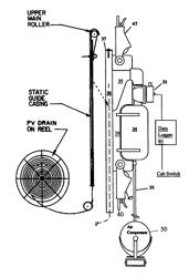 Pneumatic anchoring system for wick drains