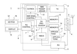 Communication network terminal supporting a plurality of applications