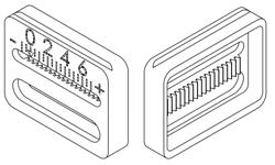 Rail for adjustable anchoring of dental devices