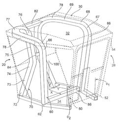 Cab frame with integrated rollover protective structure