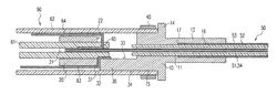 Tube connector for a radio-frequency surgical device, handle for an RF surgical device, and method for connecting tubes for an RF surgical device to such a tube connector