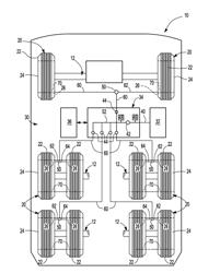 Tire Inflation System Having a Pressure Equalization Valve Assembly