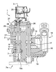 Valve for dispensing water and air in installations that spray water under pressure