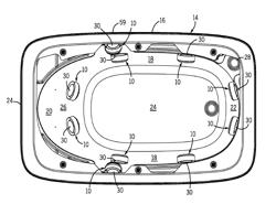 Transducer mounting assembly for plumbing fixture