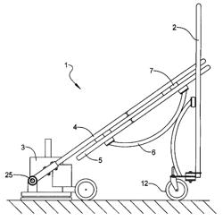 Vibration dampening system for a handle of a machine that vibrates, and method of dampening vibrations produced by a machine