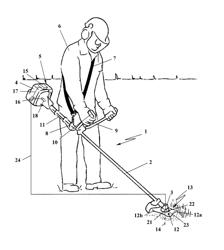 Handheld work apparatus with switchable power