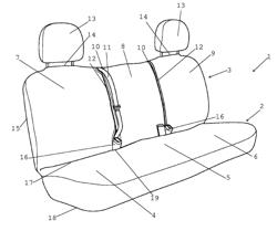 Automobile bench seat cover