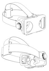 Stereographic virtual head adapter for mobile graphical devices