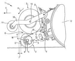 Harvesting device for picking up plants