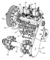 Continuously variable transmission mounting assembly