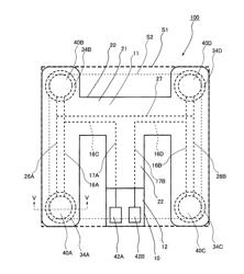 Seating sensor with compactly arranged elements