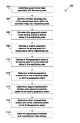 Method and system for determining cell-sector location parameters based on neighbor status