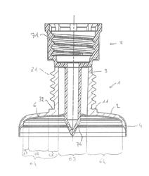 Tube Head Comprising an Insert Forming a Barrier