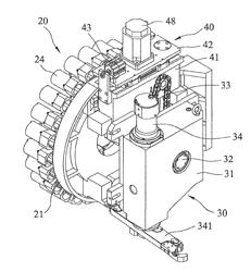 SINGLE POWER TOOL CHANGING DEVICE OF CNC MACHINING CENTER