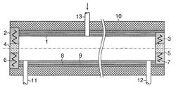 Heatable flow-through measurement cell