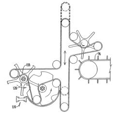 Apparatus for transporting food products to a loading head