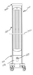 Hard surface disinfection system and method