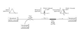 System and method for measuring perturbations using a slow-light fiber Bragg grating sensor