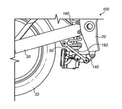 Variable-geometry suspension apparatus and vehicle comprising such apparatus