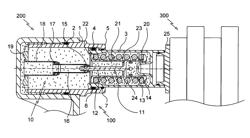 BRAKING ACTUATOR FOR A HYDRAULIC BRAKE OF AN AIRCRAFT WHEEL