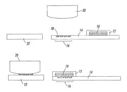 Liquid adhesive application by contact printing