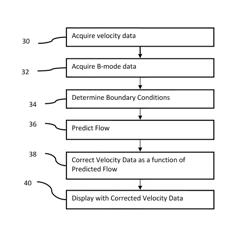 Prediction-based flow estimation for ultrasound diagnostic imaging