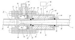 Fuel cell system with variable Coanda amplifiers for gas recirculation and system pressure regulation