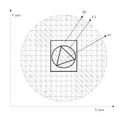 Computing device and method for determining distance between two curved surfaces