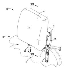 POWERED HEAD RESTRAINT ELECTRICAL CONNECTOR