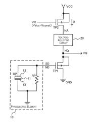 Detection circuit, sensor device, and electronic apparatus