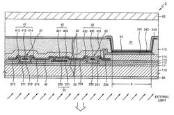 Organic light-emitting display device with modified electrode surface