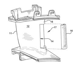 MODIFIED TURBINE COMPONENTS WITH INTERNALLY COOLED SUPPLEMENTAL ELEMENTS AND METHODS FOR MAKING THE SAME