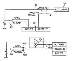 Electric circuit with speed control and diode separation for use with an electrically actuatable mechanism