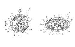 Composite optical fiber cable and composite optical fiber cable assembly providing protection by flexure