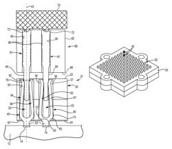 Adapter apparatus with deflectable element socket contacts