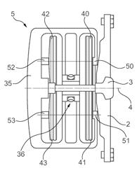 Support disc bearing for an open-end spinning device