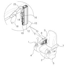 APPARATUS FOR ADJUSTING HEIGHT OF ARMREST OF CONSTRUCTION MACHINE