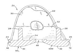 Femoral component for a knee prosthesis with bone compacting ridge