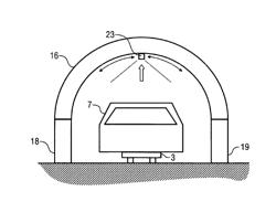 Painting station comprising a measuring cell for measuring the layer thickness