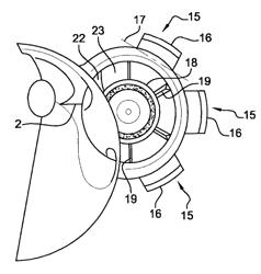 Thrust reverser for an aircraft having semi-recessed turbofan engines