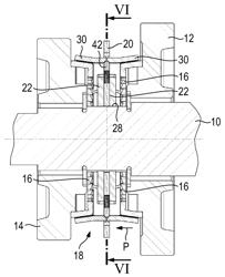 Transmitter with preassembled synchronizer rings