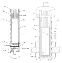 Pin-shaped magnetic angle sensor