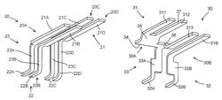 Electrical connector having a ground contact with a solder portion and a pair of grounding contact portions